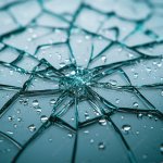 Cracked Glass Raining