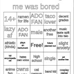 TheAdoFan bingo meme