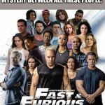 Fast and Furious Crew | IMAGINE A GAME OF MURDER MYSTERY BETWEEN ALL THESE PEOPLE: | image tagged in fast and furious crew | made w/ Imgflip meme maker