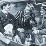 Three Men In A Boat | image tagged in 3 men in a boat,english,old books | made w/ Imgflip meme maker