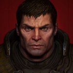 Doomslayer face but correct