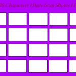 top 20 characters i hate from shows i like