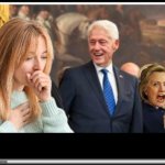 Clintons distracted boyfriend template meme