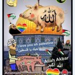 Allah is a pig. Palestinian pigs. Al Aqsa pigsty.  الخنازير الفل