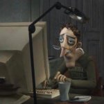 Tired Face Computer Employer