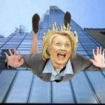 Hillary falling