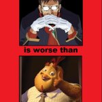 i think shinji's father is worse that chicken little's fathers | image tagged in i think blank is worse than blank,neon genesis evangelion,disney,chicken little,anime,bad fathers | made w/ Imgflip meme maker