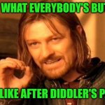 Funny | THIS IS WHAT EVERYBODY'S BUTTHOLE; LOOKS LIKE AFTER DIDDLER'S PARTIES | image tagged in memes,one does not simply,butthole,diddy,party,observe | made w/ Imgflip meme maker