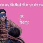 Vday card blind