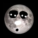 CELESTIAL BUDDY MOON | image tagged in no color moon | made w/ Imgflip meme maker