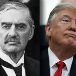 Neville Chamberlain Hitler Donald Trump Putin, lousy negotiators meme