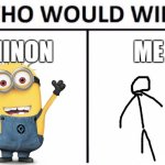 Me | MINON; ME | image tagged in memes,who would win | made w/ Imgflip meme maker