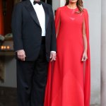 MELANIA red dress meme