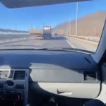 PSA -- Keep Your Eyes On The Road | That's Gonna 
Leave a Mark! | image tagged in gifs,accident,avoidable,pay attention,car crash,speeding | made w/ Imgflip video-to-gif maker