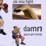 Damn don't got hands | don't | image tagged in damn got hands | made w/ Imgflip meme maker