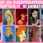 top ten animation waifus