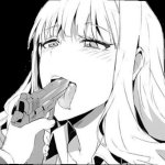 Anime Girl Swallowing Gun