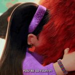 SO FLUFFY TURNING RED GIF Template