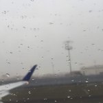 Rain At the Airport.