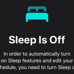Sleep is off big