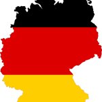 Germany Flag Map