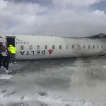 Delta upside down plane