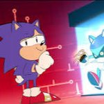 sonic laughing at metal sonic