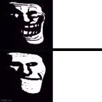 2 troll faces meme