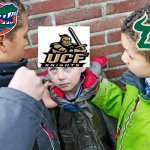 UCF Knights meme | image tagged in bro getting bullied,college football,football,florida,sports,ncaa | made w/ Imgflip meme maker