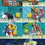 Make room for more | Eeveelutions are the only species we want to see new types of | image tagged in spongebob diapers meme,memes,funny,pokemon | made w/ Imgflip meme maker