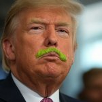 Donald Trump Dirty Sanchez mustache Putin