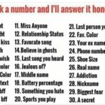 Pick a number and I'll answer it honestly. meme