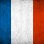 French flag grunge