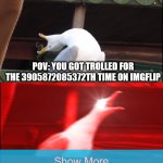 i hate this so much | POV: YOU GOT TROLLED FOR THE 3905872085372TH TIME ON IMGFLIP | image tagged in screaming goose | made w/ Imgflip meme maker