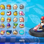 MK8 Character Roster with everyone unlocked meme