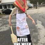 gimmmmeeeeeee | HOW I FEEL; AFTER
ONE WEEK
WITHOUT PIZZA | image tagged in italian pyramid head,pizza | made w/ Imgflip meme maker