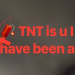 tnt is u l have been a!!!! meme