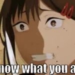 I know what you are! GIF Template