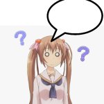 anime girl question mark template