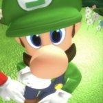 Luigi thinking