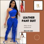 Leather Pant Suit