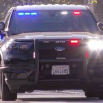 police car responding