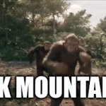 dk mountain | DK MOUNTAIN | image tagged in monkey | made w/ Imgflip video-to-gif maker