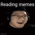 Sometimes there ones just with a gun, othes are the most profanic ones in all of existence. | Reading memes; TURNING ON NSFW | image tagged in gifs,bad luck brian,markiplier | made w/ Imgflip video-to-gif maker