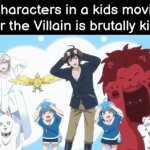 Yay, the Villain dies in the most violent way! Let's dance! :) | Characters in a kids movie after the Villain is brutally killed: | image tagged in gifs,memes,funny,villain,dance | made w/ Imgflip video-to-gif maker