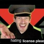 hating licence  required