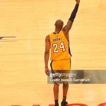 Kobe Bryant waving