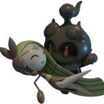 Marshadow and Meloetta dancing
