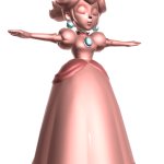 Pink Gold peach t-pose