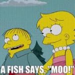 a fish says moo meme